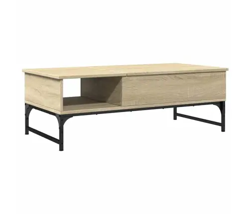 Kohvilaud, Sonoma Tamm, 100 X 50 X 35 cm Tehispuit Ja Metall