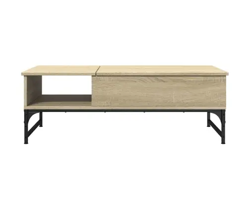 Kohvilaud, Sonoma Tamm, 100 X 50 X 35 cm Tehispuit Ja Metall
