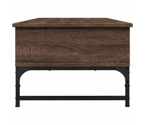 Galdiņš, Brūna Ozolkoka, 100X50X35Cm, Inženierijas Koks, Metāls Vidaxl