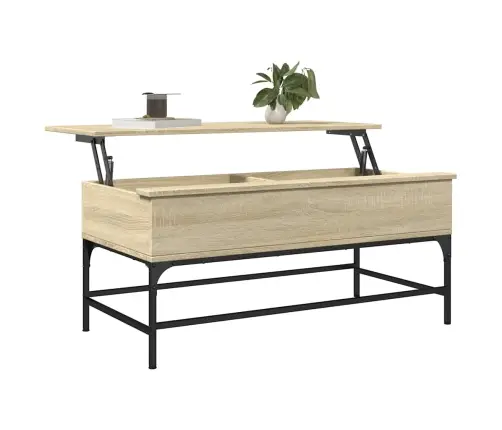 Kafijas Galdiņš, Ozola Krāsa, 100X50X45 Cm, Inženierijas Koks Vidaxl