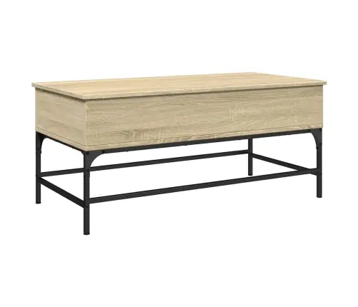 Kafijas Galdiņš, Ozola Krāsa, 100X50X45 Cm, Inženierijas Koks Vidaxl