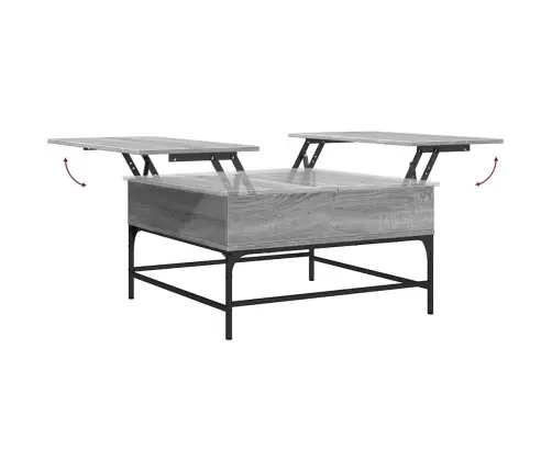 Kafijas Galdiņš, Pelēcīga Ozola, 80X80X45 Cm, Inženierijas Koks Vidaxl