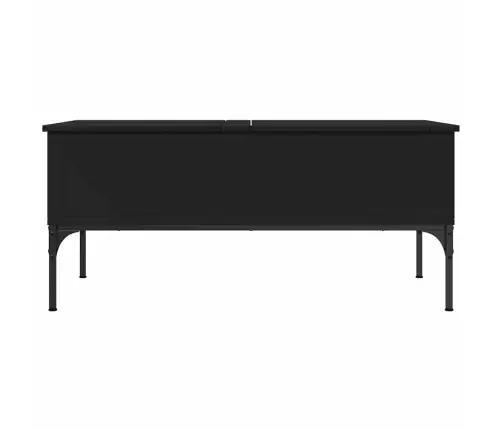 Kavos Staliukas, Juodas, 100X50X45cm Apdirbta Mediena/Metalas