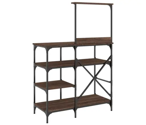 Virtuves Plaukts, Ozola, 90X40X132Cm, Inženierijas Koks, Metāls Vidaxl