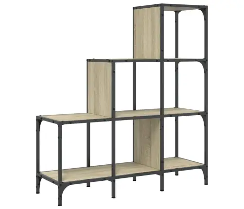 Knygų Spinta, Ąžuolo, 92X30X102cm Apdirbta Mediena Ir Metalas