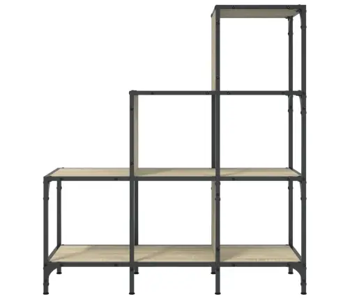 Knygų Spinta, Ąžuolo, 92X30X102cm Apdirbta Mediena Ir Metalas