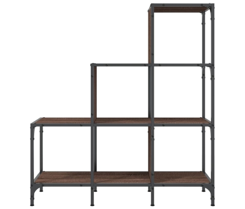 Grāmatplaukts, Ozola, 92X30X102 Cm, Inženierijas Koks, Metāls Vidaxl