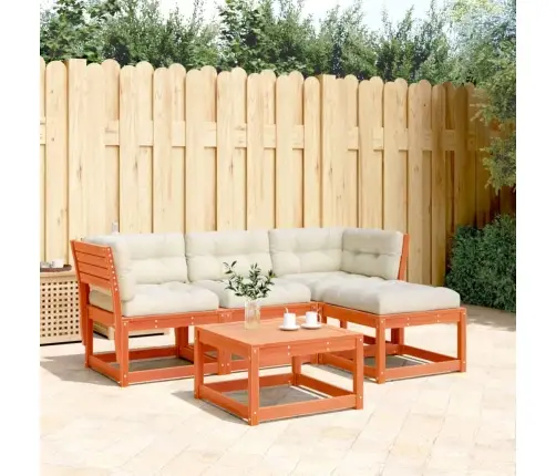 4-Daļīgs Dārza Atpūtas Mēbeļu Komplekts, Brūns Priedes Koks Vidaxl