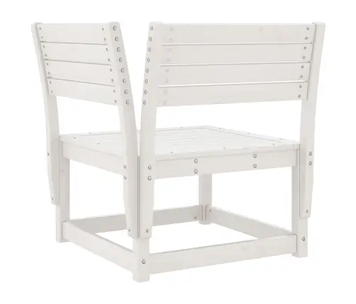 5-Daļīgs Dārza Atpūtas Mēbeļu Komplekts, Balts Priedes Koks Vidaxl