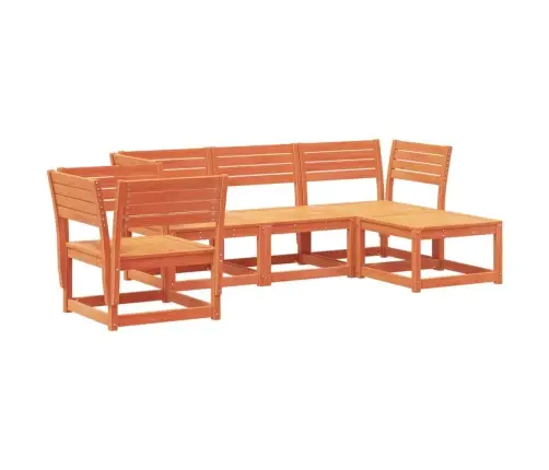 5-Osaline Aiamööbli Komplekt, Vahapruun, Männipuit