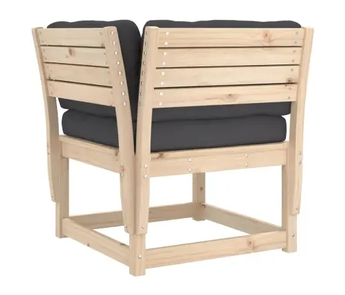 7-Osaline Aiadiivanikomplekt Patjadega, Männipuit