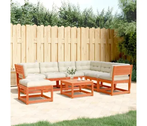 7-Daļīgs Dārza Atpūtas Mēbeļu Komplekts, Brūns Priedes Koks Vidaxl