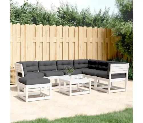 7-Daļīgs Dārza Atpūtas Mēbeļu Komplekts Ar Matračiem, Priede Vidaxl