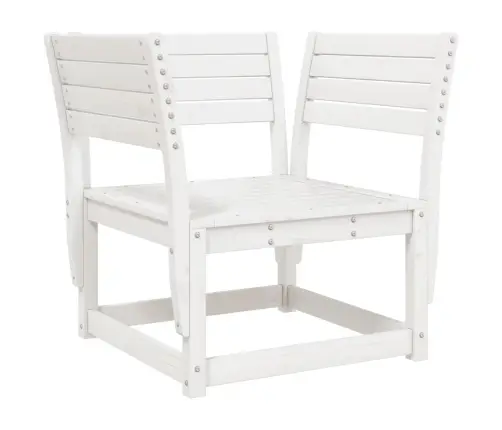 8-Daļīgs Dārza Mēbeļu Komplekts, Balts Priedes Masīvkoks Vidaxl