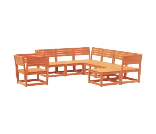 Sodo Poilsio Baldų Komplektas, 8 Dalių, Vaško Rudas, Pušis