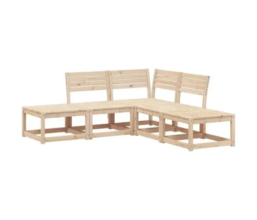 5-Daļīgs Dārza Dīvānu Komplekts, Priedes Koks Vidaxl