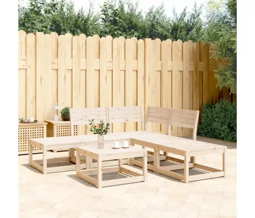 5-Daļīgs Dārza Dīvānu Komplekts, Priedes Koks Vidaxl