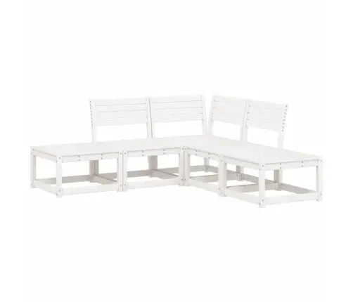 5-Osaline Aiadiivani Komplekt, Valge, Männipuit