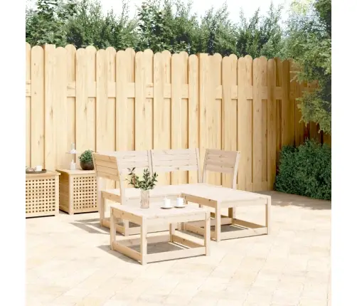 3-Daļīgs Dārza Dīvānu Komplekts, Priedes Masīvkoks Vidaxl