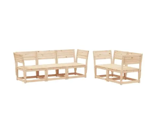 5-Daļīgs Dārza Dīvānu Komplekts, Priedes Koks Vidaxl