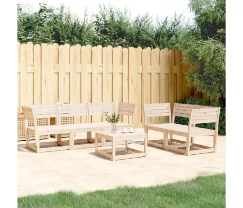 5-Daļīgs Dārza Dīvānu Komplekts, Priedes Koks Vidaxl