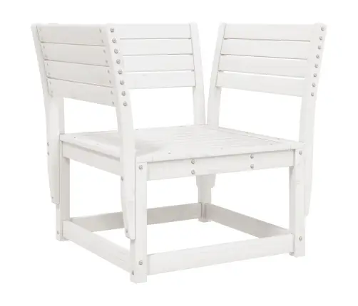 5-Daļīgs Dārza Mēbeļu Komplekts, Priedes Masīvkoks, Balts Vidaxl