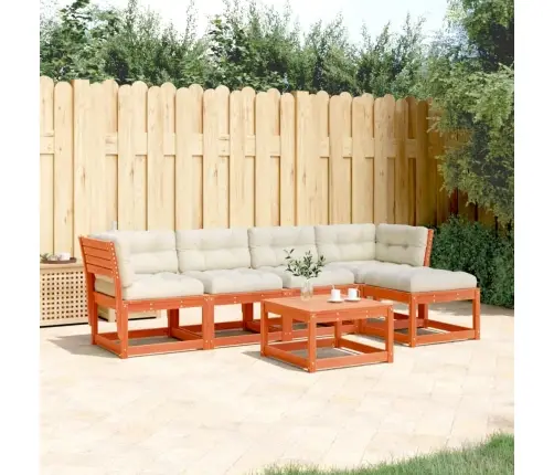 Sodo Komplektas Su Pagalvėlėmis, 5 Dalių, Vaško Rudas, Pušis