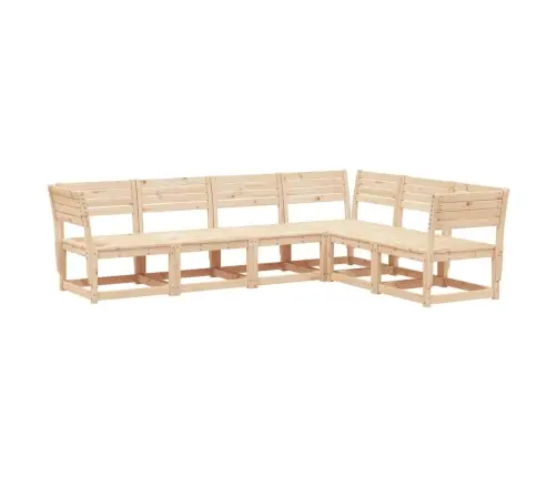 6-Daļīgs Dārza Dīvānu Komplekts, Priedes Masīvkoks Vidaxl