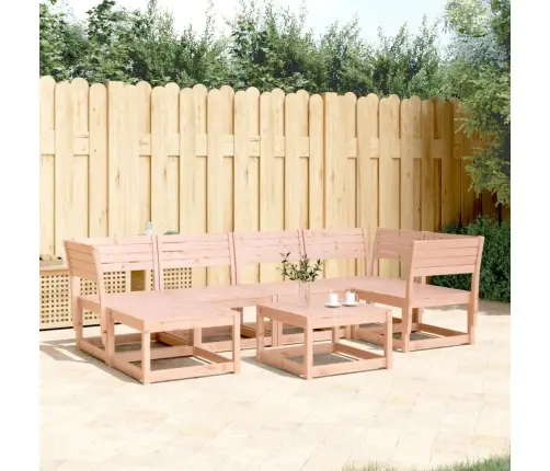 Sodo Sofos Komplektas, 6 Dalių, Douglas Eglės Medienos Masyvas