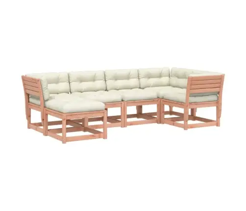 6-Daļīgs Dārza Dīvāna Komplekts Ar Matračiem, Egles Masīvkoks Vidaxl