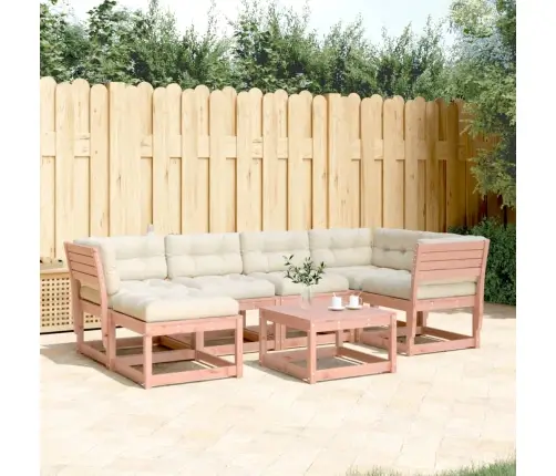 6-Daļīgs Dārza Dīvāna Komplekts Ar Matračiem, Egles Masīvkoks Vidaxl