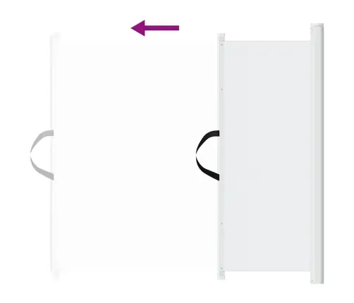 Ištraukiami Varteliai Augintiniams, Baltos Spalvos, 102,5X125Cm