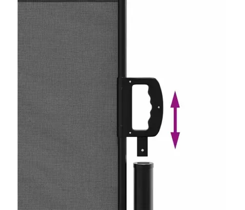 Izvelkama Sānu Markīze, Antracītpelēka, 117X300 Cm Vidaxl