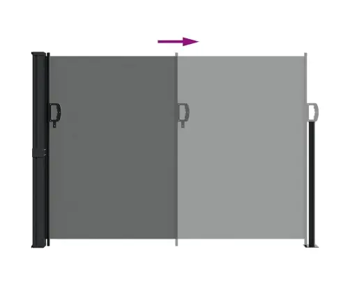 Izvelkama Sānu Markīze, Antracītpelēka, 140X300 Cm Vidaxl
