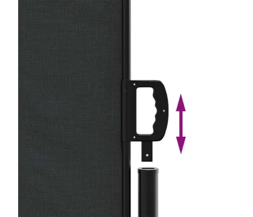 Lahtitõmmatav Külgsein, Must, 160 X 300 Cm