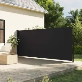 Izvelkama Sānu Markīze, Melna, 160X300 Cm Vidaxl