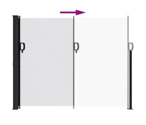 Izvelkama Sānu Markīze, Balta, 160X300 Cm Vidaxl