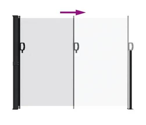 Izvelkama Sānu Markīze, 170X300 Cm, Balta Vidaxl