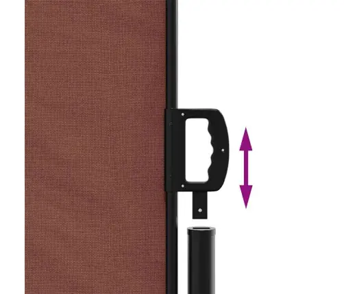 Ištraukiama Šoninė Markizė, Rudos Spalvos, 220X300Cm