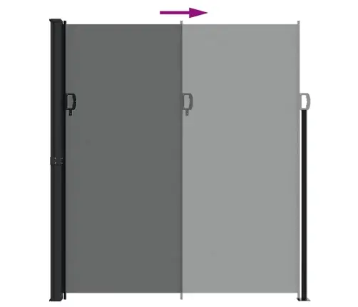 Izvelkama Sānu Markīze, Antracītpelēka, 220X300 Cm Vidaxl