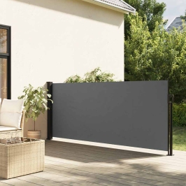 Izvelkama Sānu Markīze, Antracīta Krāsā, 120X500 Cm Vidaxl