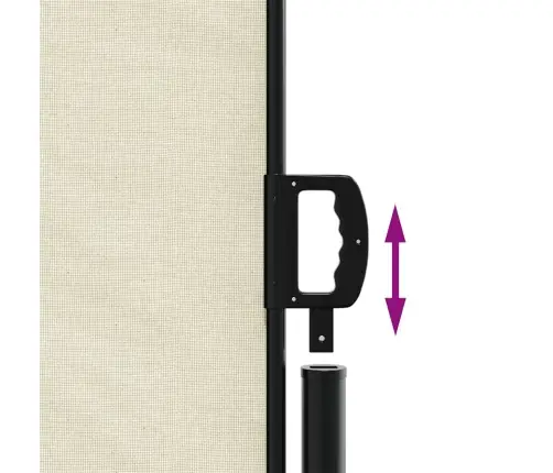 Izvelkama Sānu Markīze, Krēmkrāsā, 140X500 Cm Vidaxl