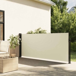 Izvelkama Sānu Markīze, Krēmkrāsā, 140X500 Cm Vidaxl