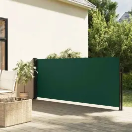 Izvelkama Sānu Markīze, Tumši Zaļa, 140X500 Cm Vidaxl