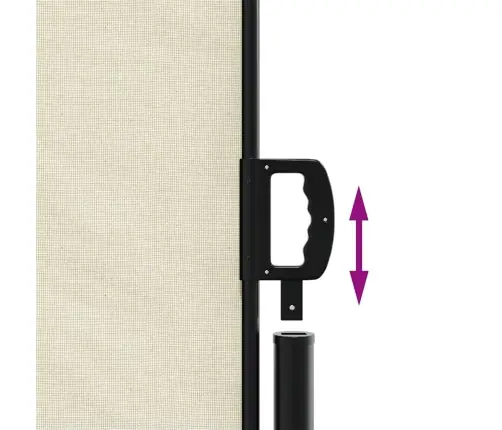 Lahtitõmmatav Külgsein, Kreemjas, 160 X 500 Cm