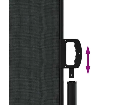 Izvelkams Sānu Aizslietnis, Melns, 140X600 Cm Vidaxl