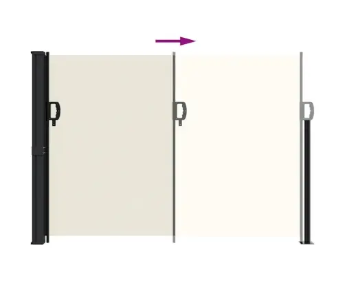 Izvelkams Sānu Aizslietnis, Krēmkrāsa, 140X600 Cm Vidaxl