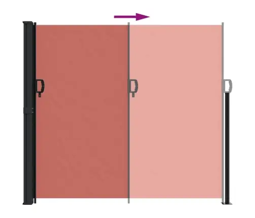 Lahtitõmmatav Külgsein, Terrakota, 180 X 600 Cm