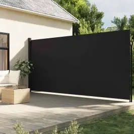 Lahtitõmmatav Külgsein, Must, 220 X 600 Cm