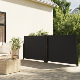 Izvelkams Sānu Aizslietnis, Melns, 100X600 Cm Vidaxl